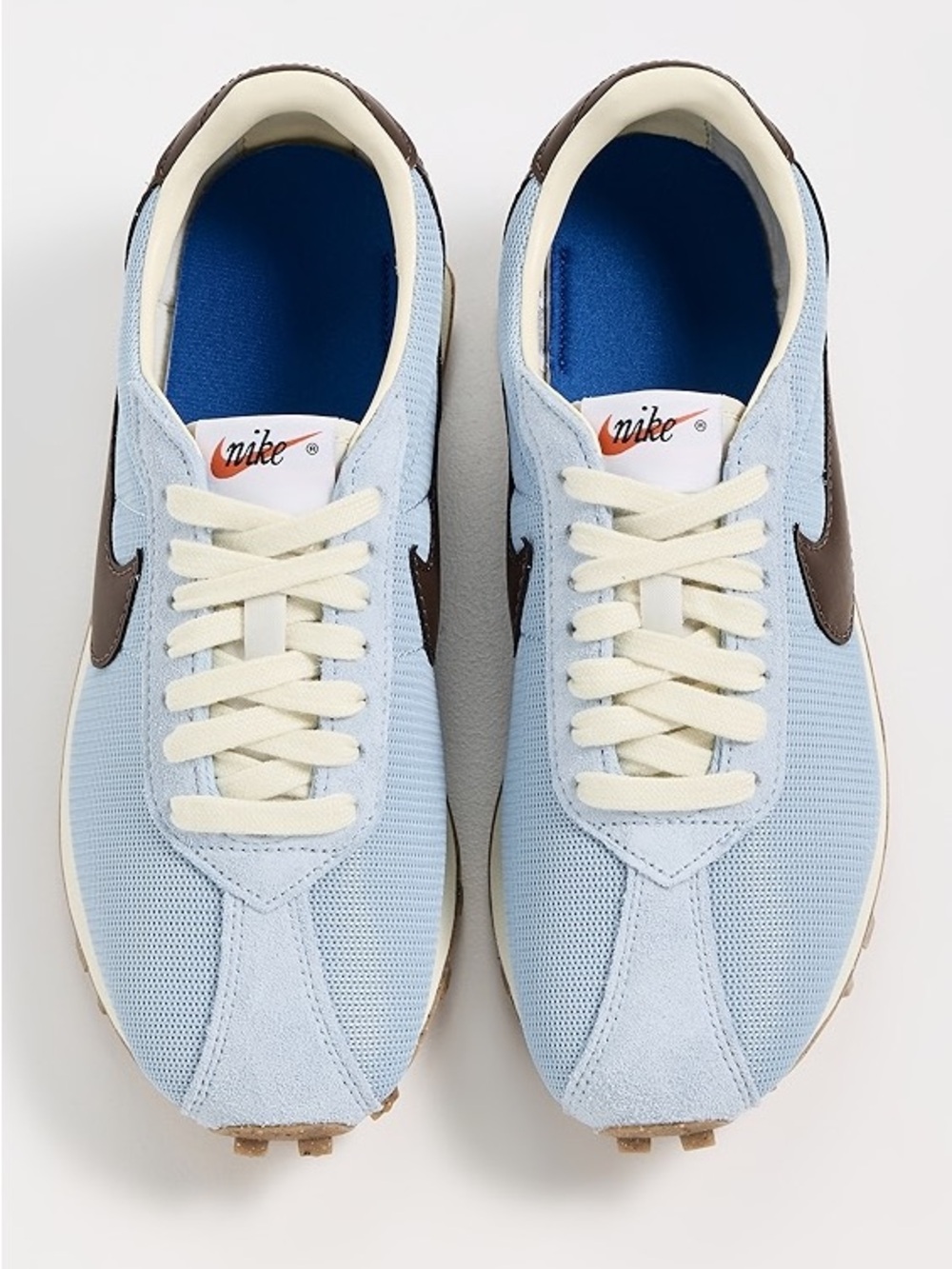 Nike Women’s Light Blue & Brown Retro Low-Top Sneakers